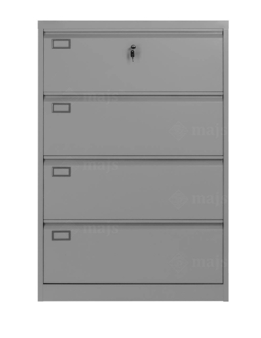Szafa metalowa aktowa z szerokimi szufladami na dokumenty, do archiwum, biura, sekretariatu