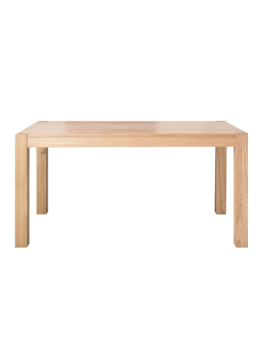 Zestaw duży stół jesionowy 160x90 + 4 jesionowe krzesła z tapicerowanym siedziskiem