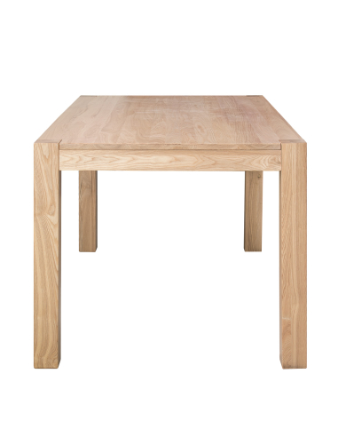 Zestaw duży stół jesionowy 160x90 + 4 jesionowe krzesła z tapicerowanym siedziskiem