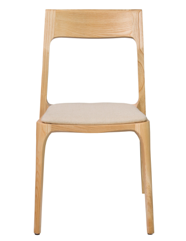 Zestaw duży stół jesionowy 160x90 + 4 jesionowe krzesła z tapicerowanym siedziskiem