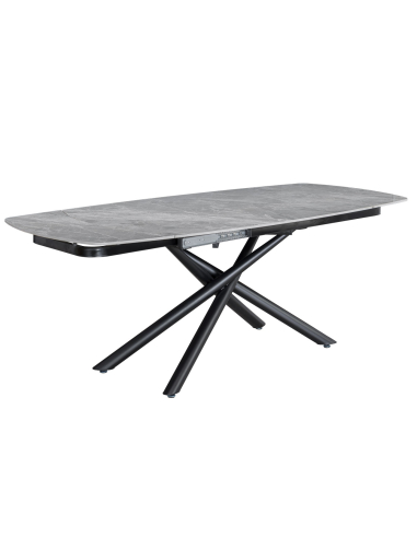 Zestaw do jadalni z rozkładanym stołem i nowatorskim obrotowym mechanizmem oraz 4 krzesłami