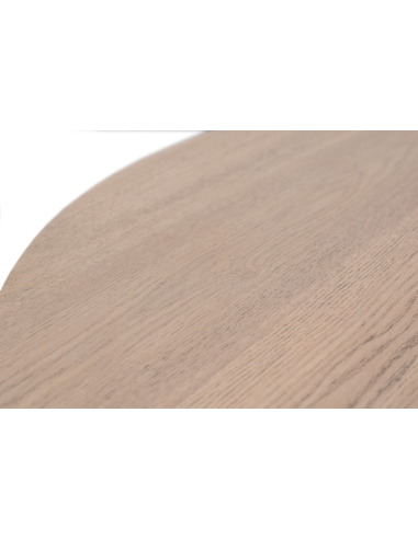 Zestaw do jadalni: okrągły stół jesionowy 137 cm + 4 krzesła dębowe tapicerowane loft modern