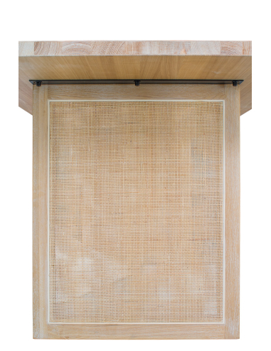 Zestaw do jadalni: stół jesionowy 160x90 z rattanem + 4 krzesła dębowe gięte z rattanowym siedziskiem