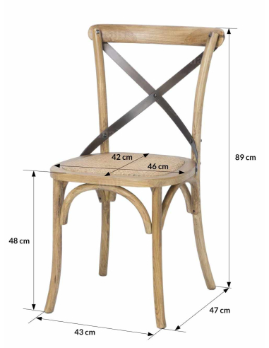 Zestaw do jadalni: stół jesionowy 160x90 z rattanem + 4 krzesła dębowe gięte z rattanowym siedziskiem