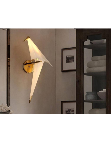 Dizajnerska lampa dekoracyjna origami ptaki